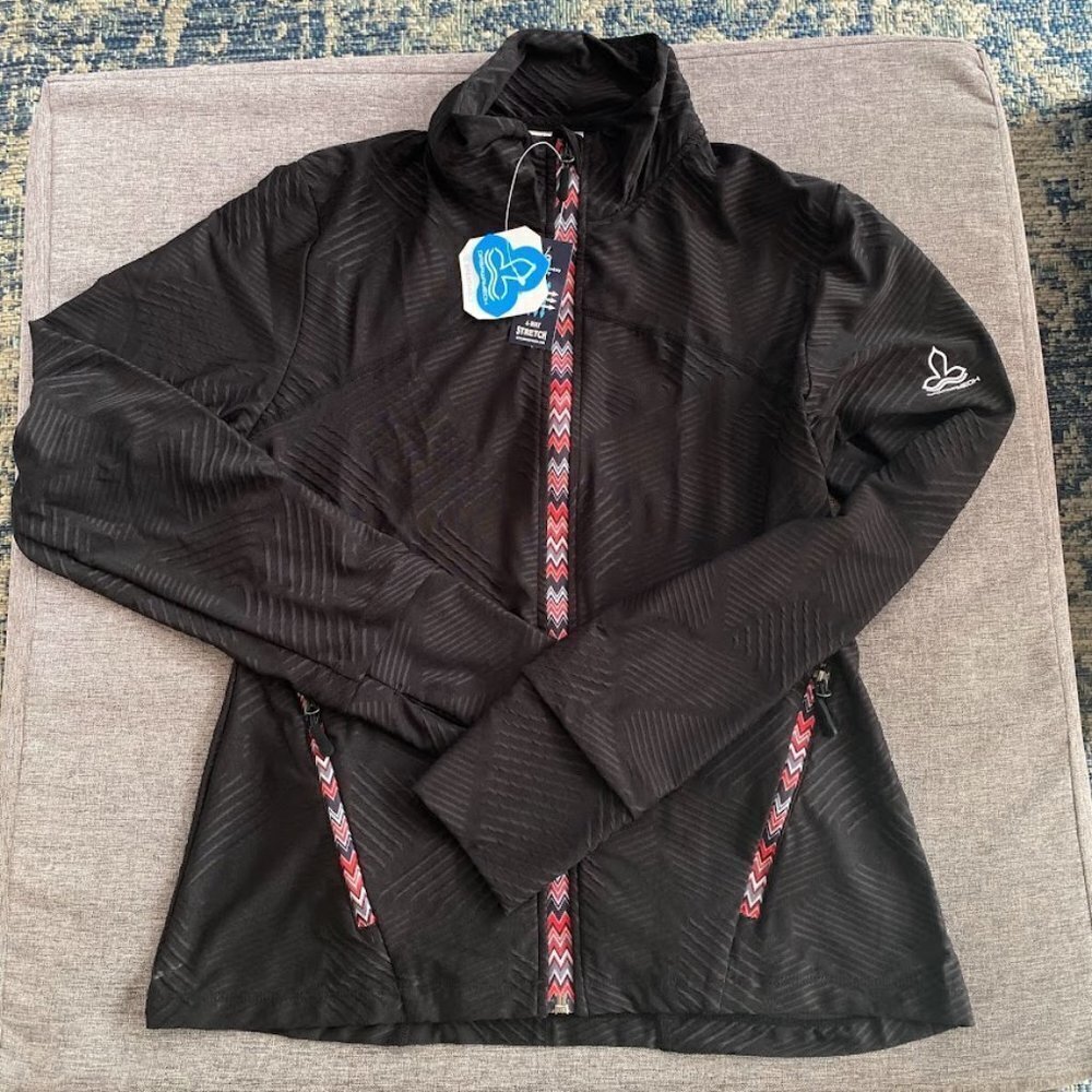 Running Sport Track Jacket Full Zip Workout Athletic Fitness w/ Thumb Holes